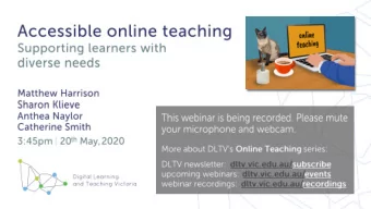 SUGGESTIONS FOR OUR WEBINAR  Please mute your microphones.  Please please please ask lots of