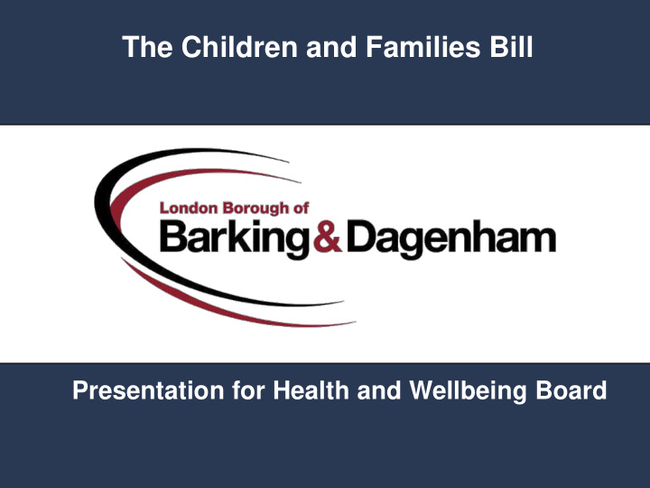 the children and families bill