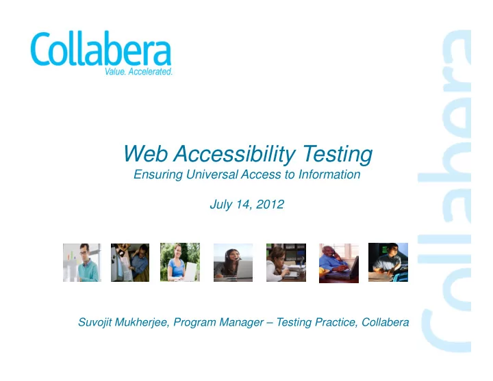 web accessibility testing