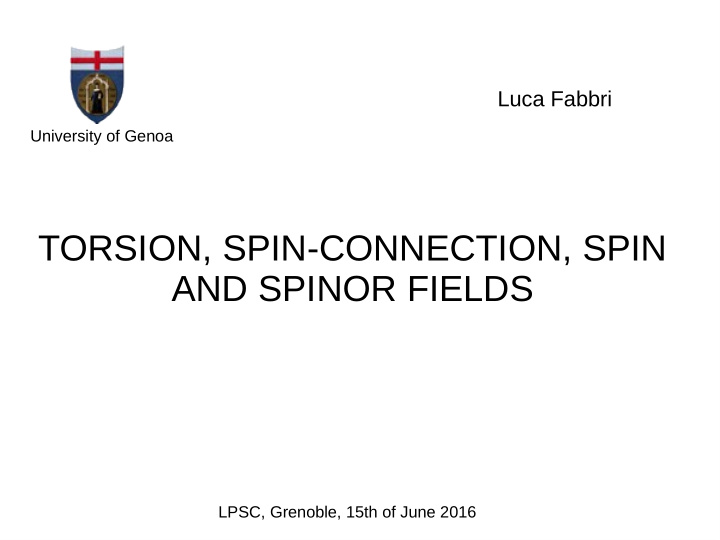 torsion spin connection spin and spinor fields