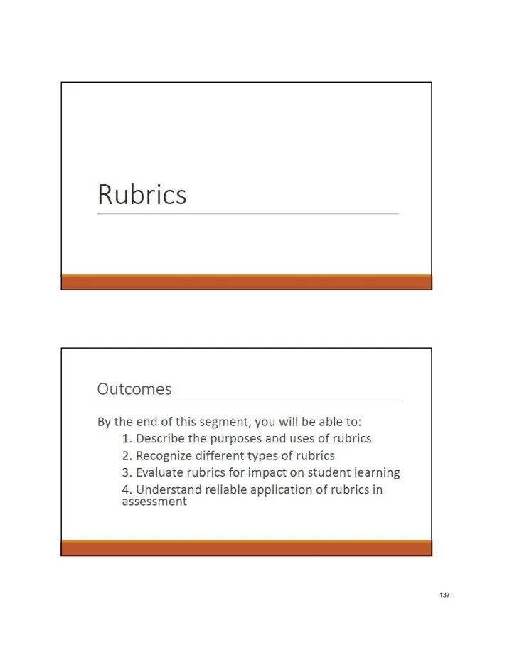 rubrics