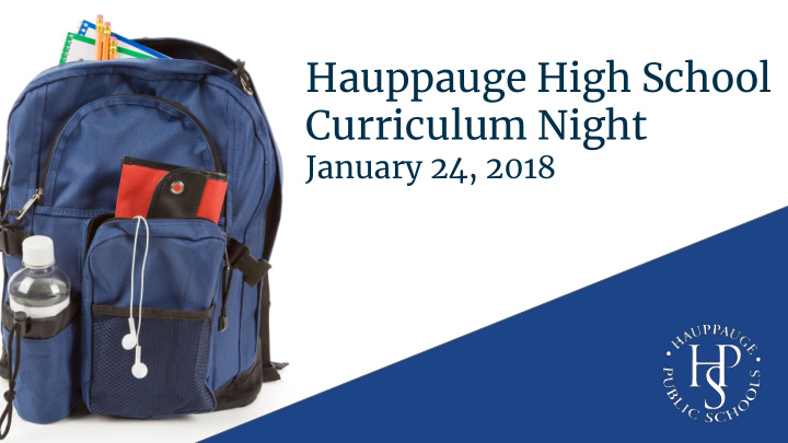 hauppauge high school curriculum night