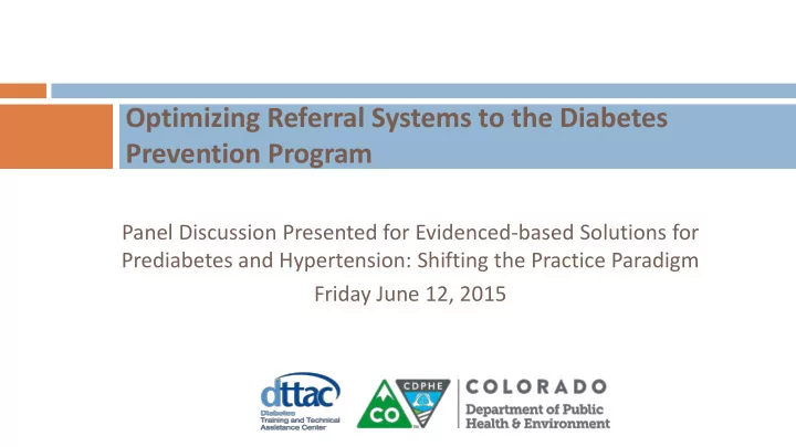 prevention program