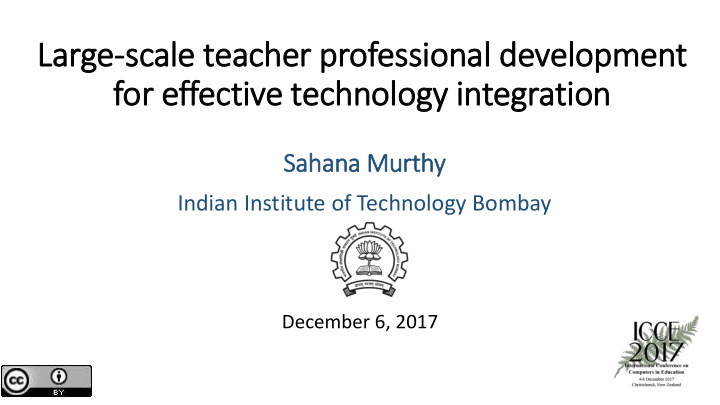 large scale teacher professional development