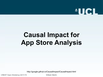 Causal Impact for  App Store Analysis  http://google.github.io/CausalImpact/CausalImpact.html
