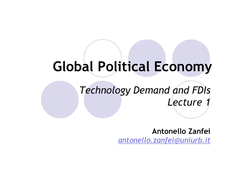 global political economy