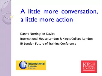 Conceptualising the future  All teacher-preparation programs of the future  will demand general