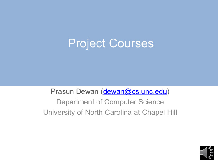 project courses