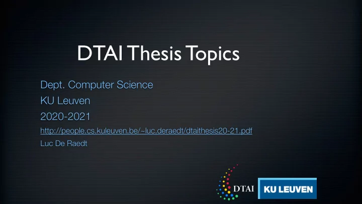 dtai thesis topics