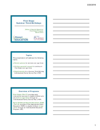 zyxwvutsrqponmlkihgfedcbaWTSRQPOMKIFEDCBA  Parent options for services over age three  W