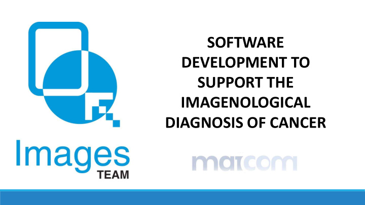 software development to support the imagenological