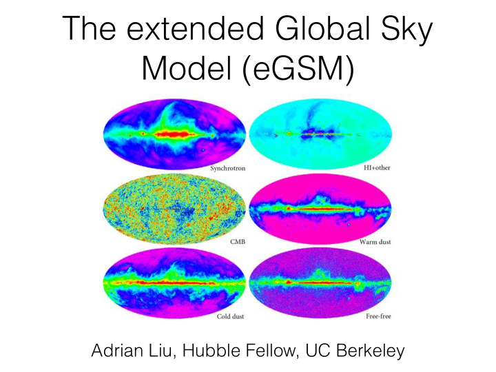 the extended global sky model egsm