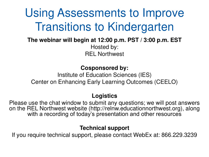 using assessments to improve