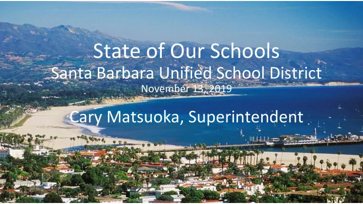 state of our schools