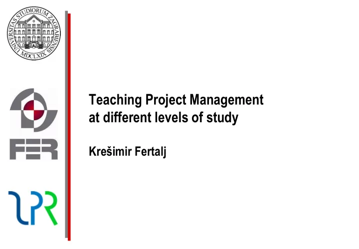 at different levels of study