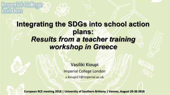 integrating the sdgs into school action plans results