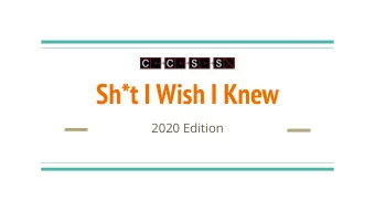 Sh*t I Wish I Knew  2020 Edition  University Program Information  CGPA  What is CGPA?