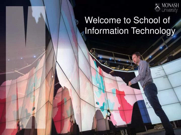 welcome to school of information technology