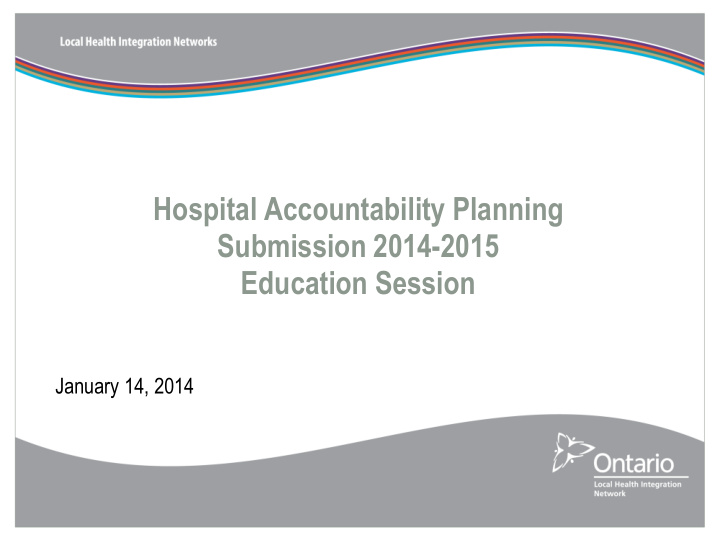 hospital accountability planning