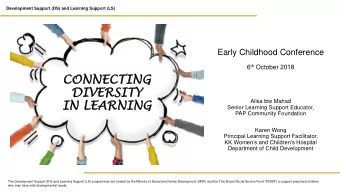 CO  CONN  NNEC  ECTIN  ING  DIV  IVER  ERSITY  SITY  IN LE  IN  LEARNIN  NING  Alisa bte Mahad