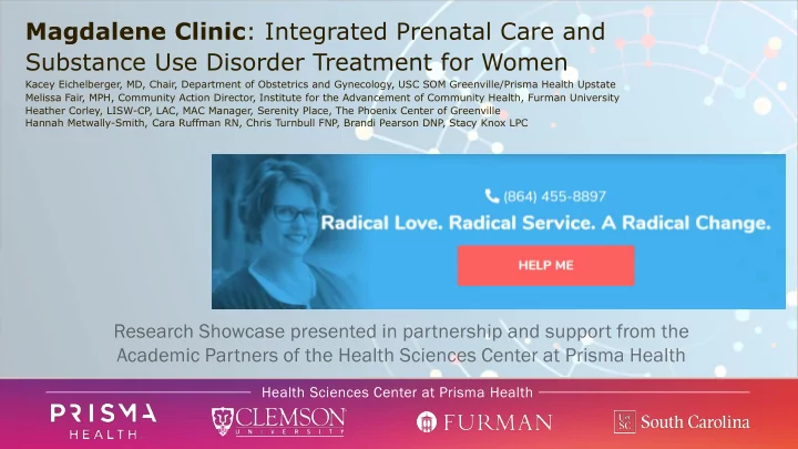magdalene clinic integrated prenatal care and substance