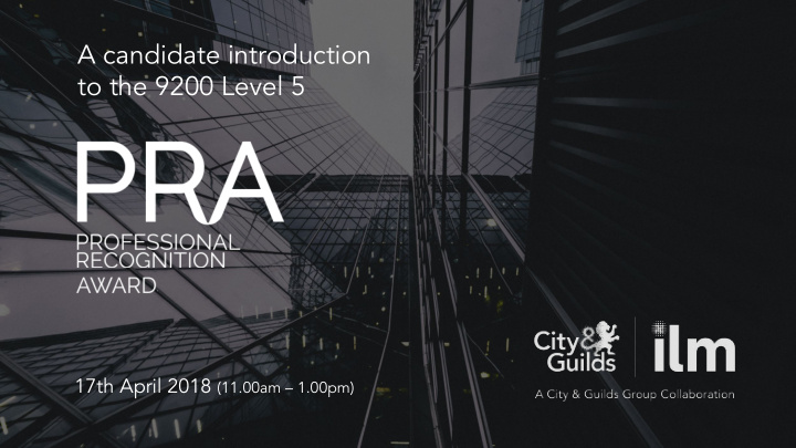 a candidate introduction to the 9200 level 5