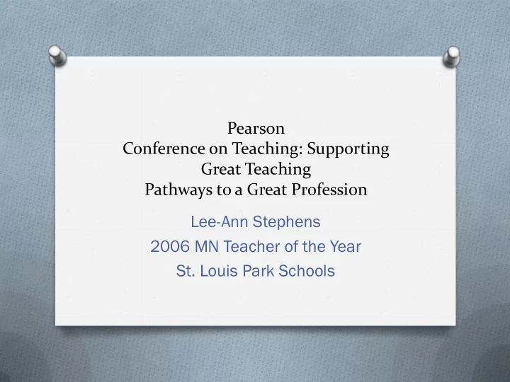 conference on teaching supporting