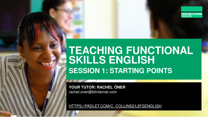 teaching functional skills english