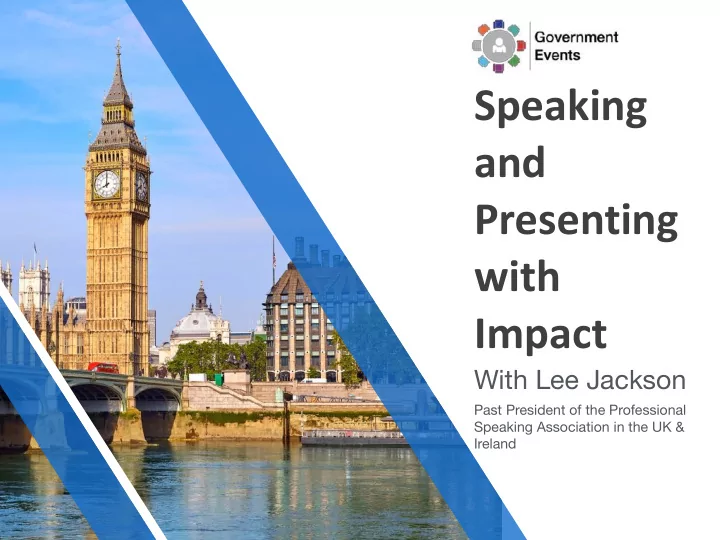 speaking and presenting with impact