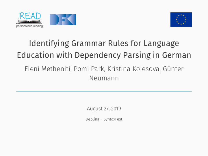 identifying grammar rules for language education with