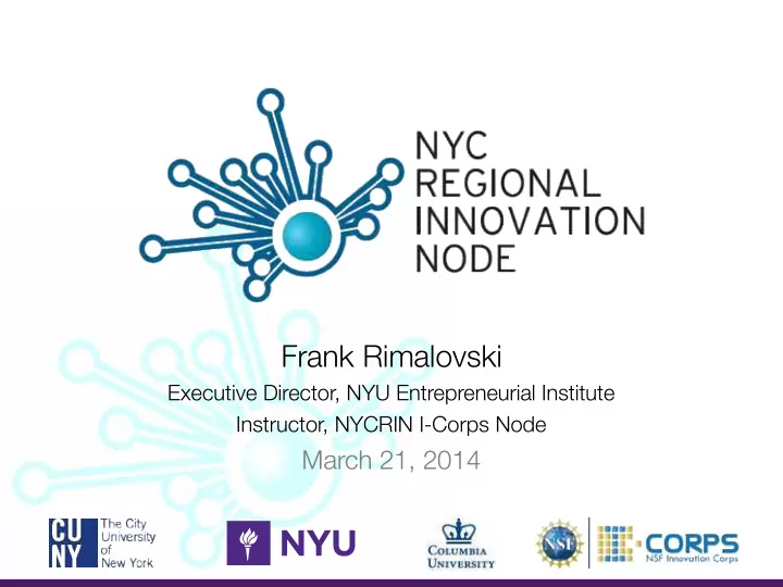 frank rimalovski