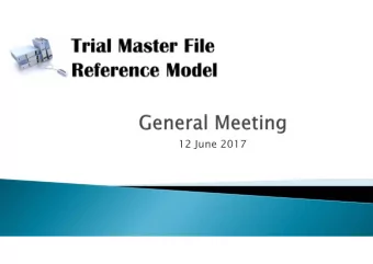 12 June 2017  Welcome  Steering Committee Update - Introductions from the new members