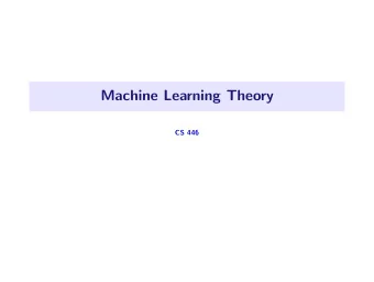 Machine Learning Theory  CS 446  1. SVM risk  0.6  0.5  aff tr  aff te  misclassification rate