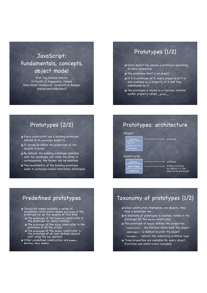 prototypes 1 2 javascript fundamentals concepts
