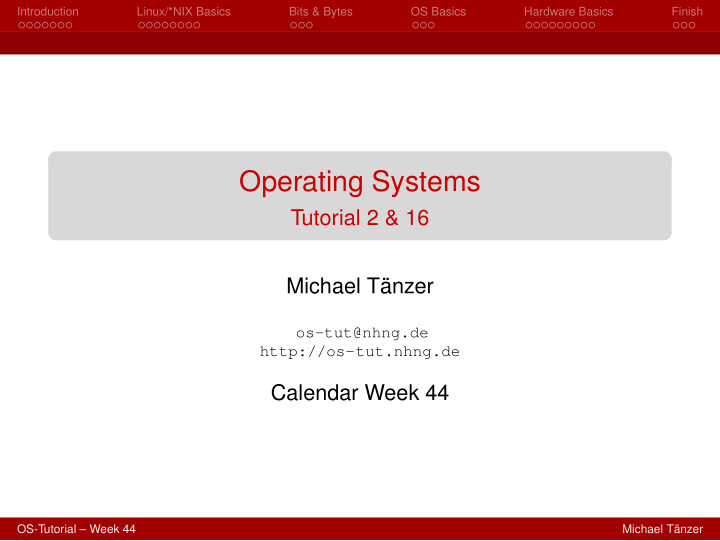 operating systems