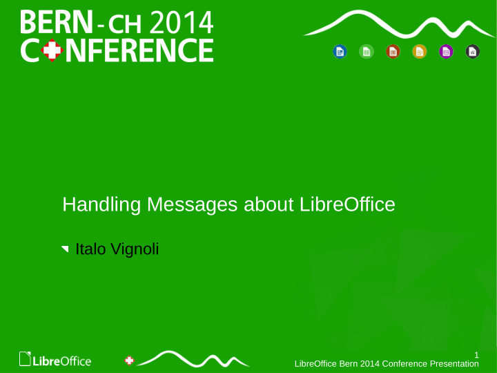 handling messages about libreoffice