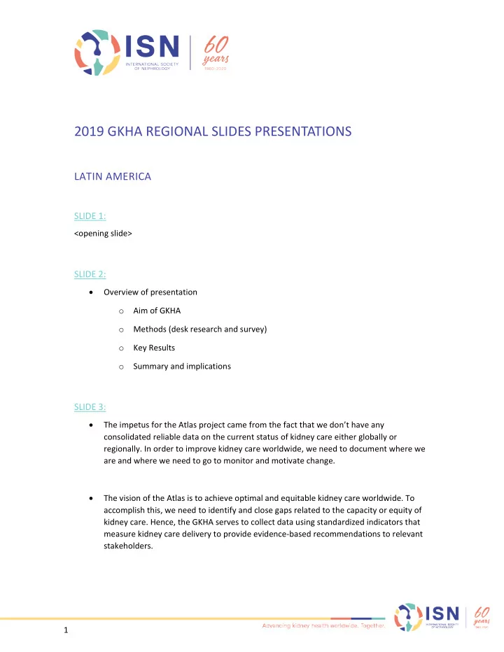 2019 gkha regional slides presentations