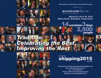 March 23, 24 &amp; 25, 2015  Hilton Stamford Hotel, Stamford, Connecticut  Supporting