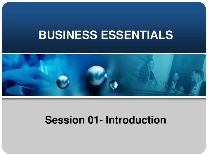 business essentials