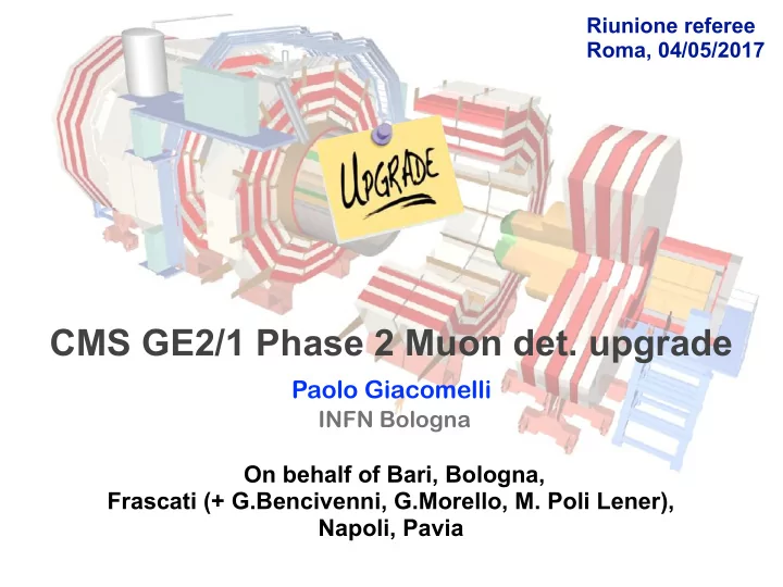 cms ge2 1 phase 2 muon det upgrade