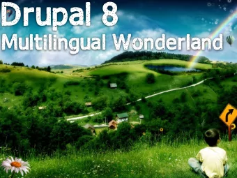 Drupal 8  Multilingual Wonderland  Gabor Hojtsy  Acquia  Foreign language site  Multilingual site
