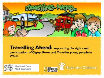 in up to 2 lines of text  Subtitle goes here, plus date Travelling Ahead: supporting the rights and