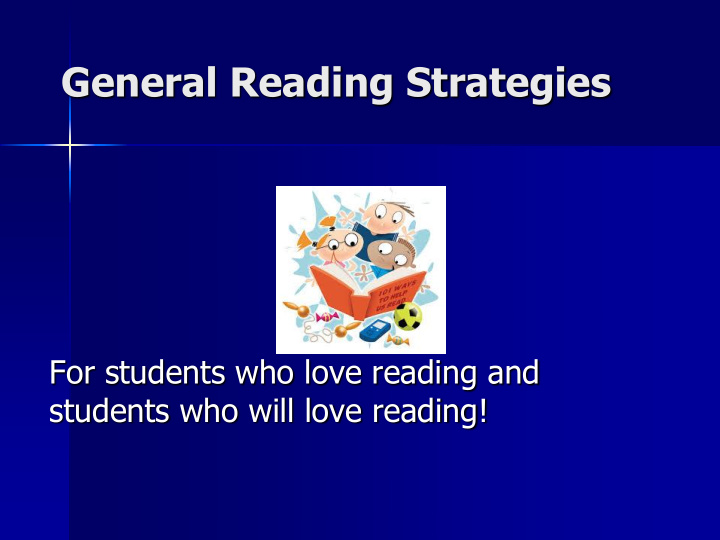 general reading strategies