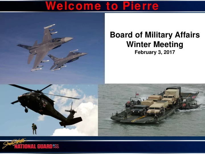 welcome to pierre