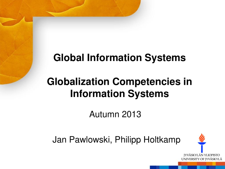 global information systems globalization competencies in