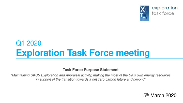 exploration task force meeting