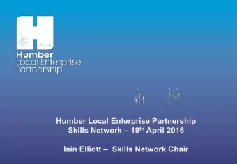 Skills Network  19 th April 2016 Iain Elliott  Skills Network Chair  Iain Elliott  Skills