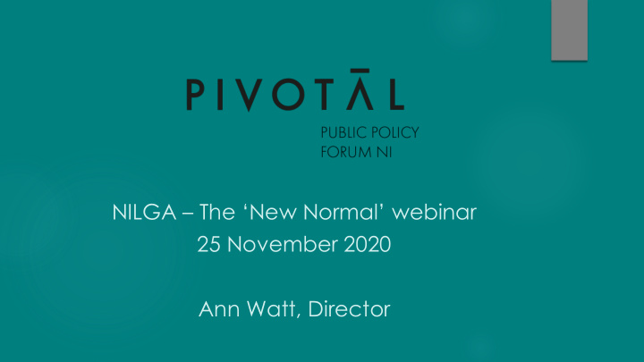 nilga the new normal webinar 25 november 2020 ann watt