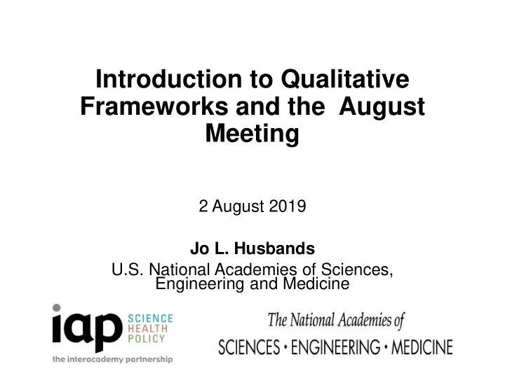 introduction to qualitative