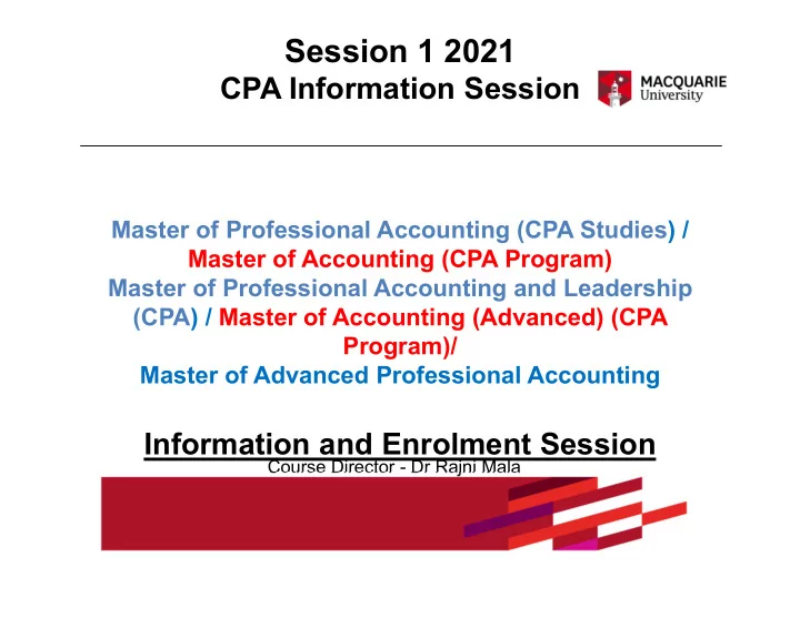 session 1 2021